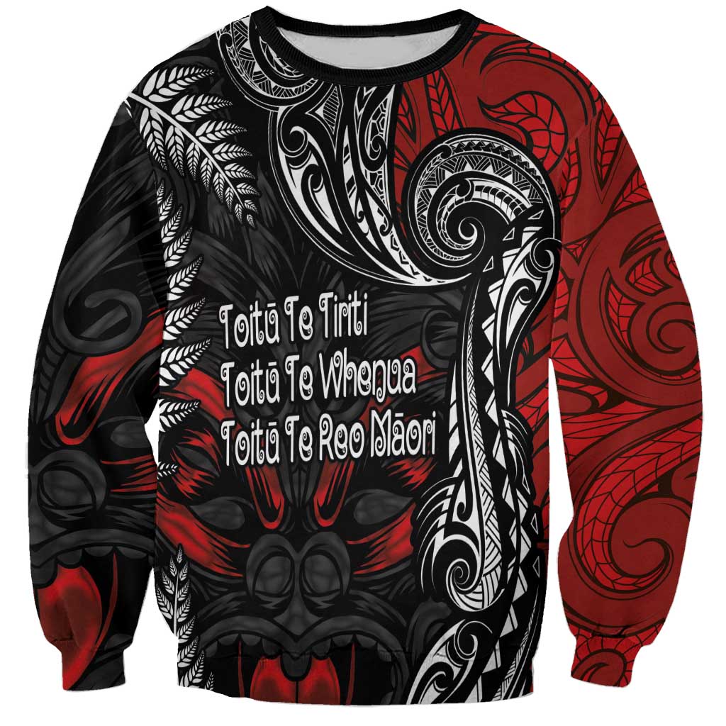 Aotearoa Toitu Te Tiriti Sweatshirt New Zealand Honour the Treaty - Te Tiriti Is Us