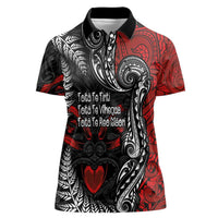 Aotearoa Toitu Te Tiriti Women Polo Shirt New Zealand Honour the Treaty - Te Tiriti Is Us