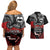 Aotearoa Toitu Te Tiriti Couples Matching Off Shoulder Short Dress and Hawaiian Shirt New Zealand Honour the Treaty - Fight Together