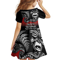 Aotearoa Toitu Te Tiriti Family Matching Long Sleeve Bodycon Dress and Hawaiian Shirt New Zealand Honour the Treaty - Fight Together