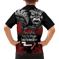Aotearoa Toitu Te Tiriti Family Matching Tank Maxi Dress and Hawaiian Shirt New Zealand Honour the Treaty - Fight Together LT03 - Polynesian Pride