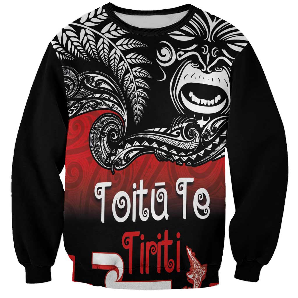 Aotearoa Toitu Te Tiriti Sweatshirt New Zealand Honour the Treaty - Fight Together