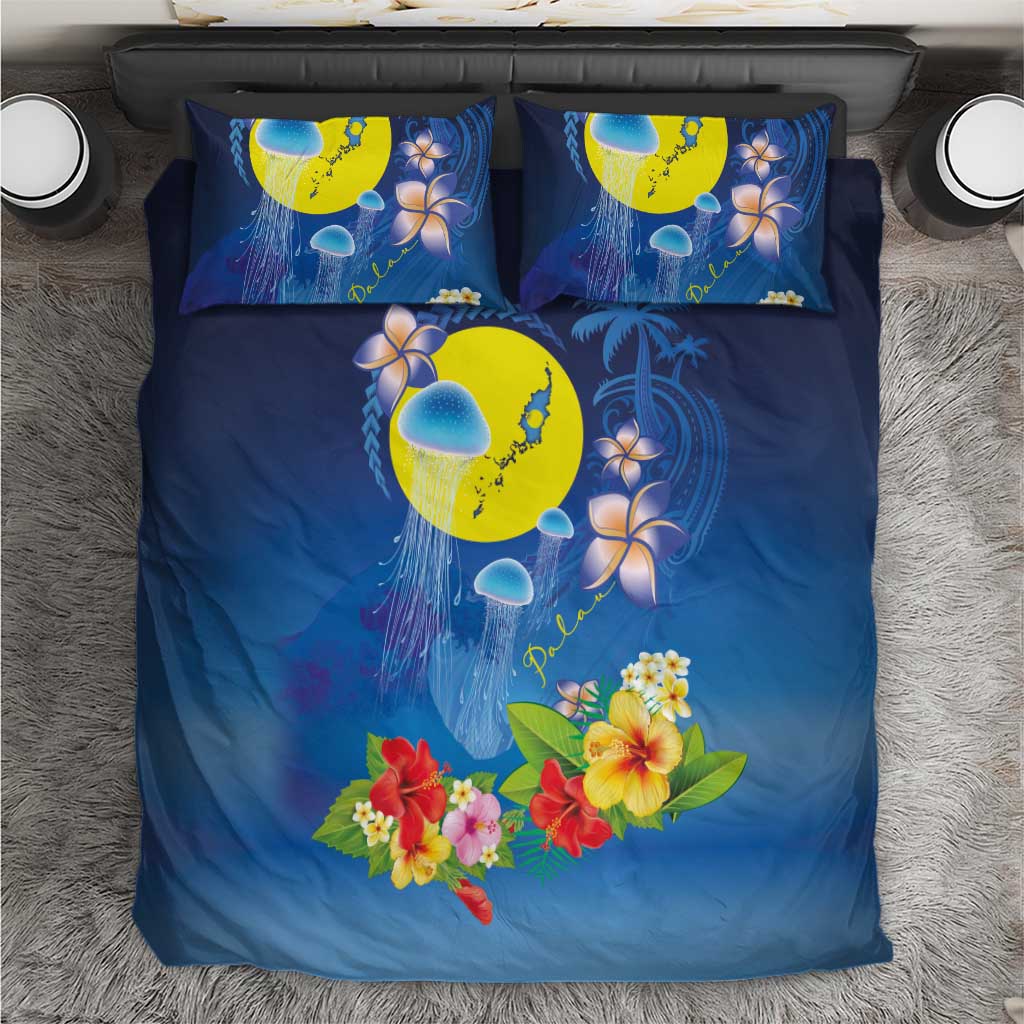 Palau Jellyfish Bedding Set Ocean Heritage Tropical Plants - Polynesian Pride