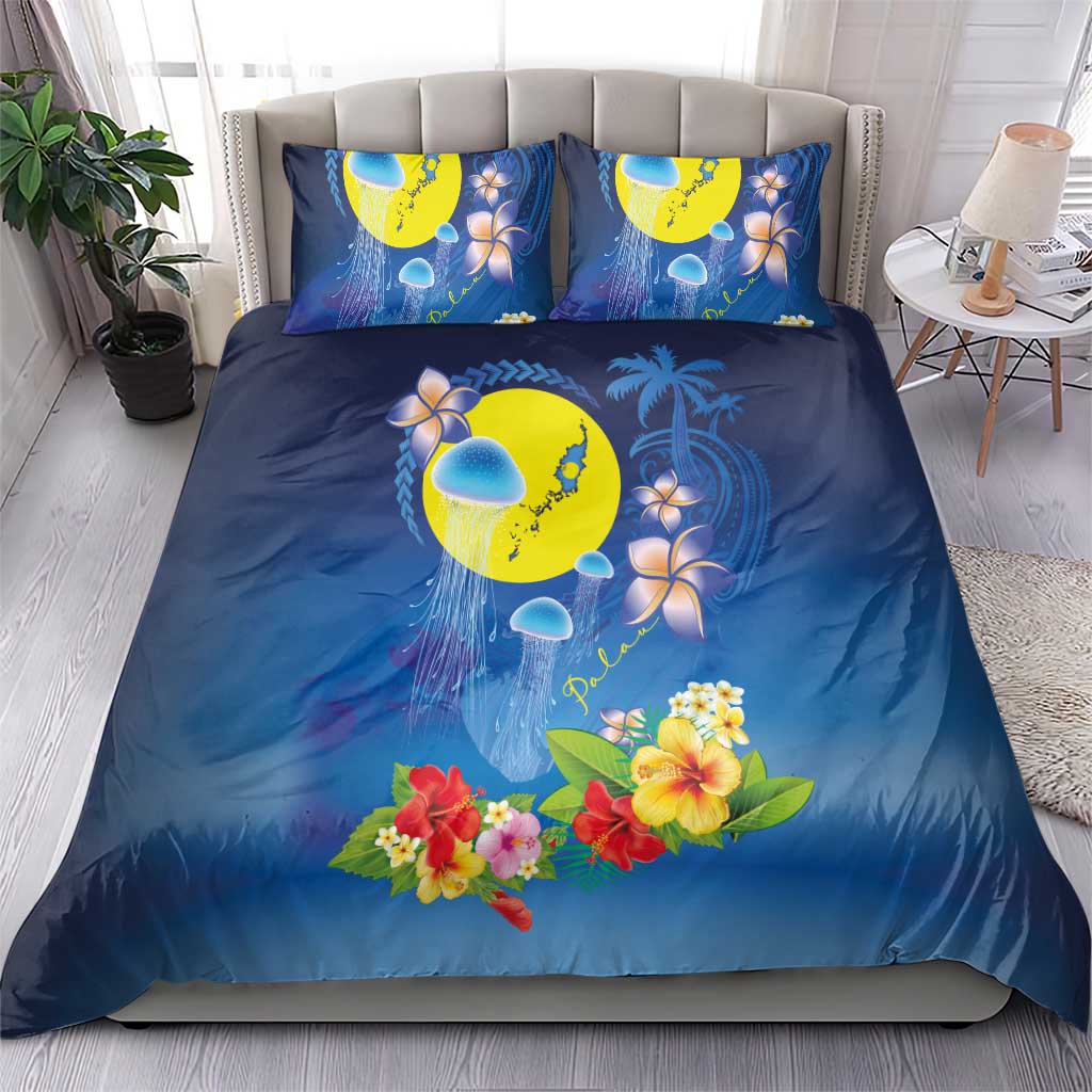Palau Jellyfish Bedding Set Ocean Heritage Tropical Plants - Polynesian Pride