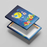 Palau Jellyfish Canvas Wall Art Ocean Heritage Tropical Plants - Polynesian Pride