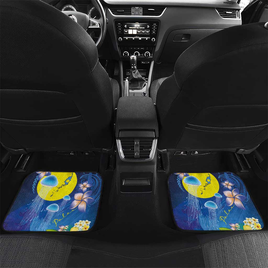 Palau Jellyfish Car Mats Ocean Heritage Tropical Plants - Polynesian Pride