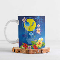 Palau Jellyfish Ceramic Mug Ocean Heritage Tropical Plants - Polynesian Pride