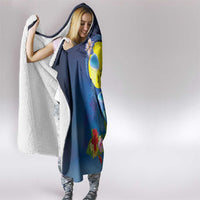 Palau Jellyfish Hooded Blanket Ocean Heritage Tropical Plants - Polynesian Pride