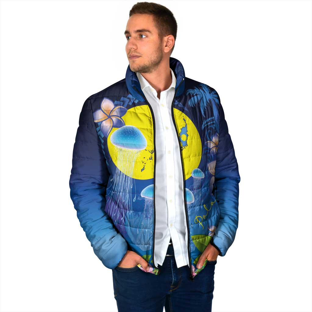 Palau Jellyfish Padded Jacket Ocean Heritage Tropical Plants - Polynesian Pride