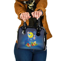 Palau Jellyfish Shoulder Handbag Ocean Heritage Tropical Plants - Polynesian Pride