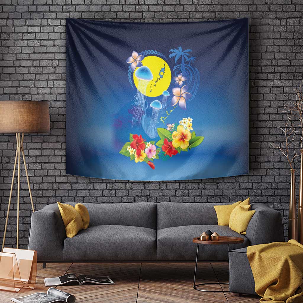 Palau Jellyfish Tapestry Ocean Heritage Tropical Plants - Polynesian Pride