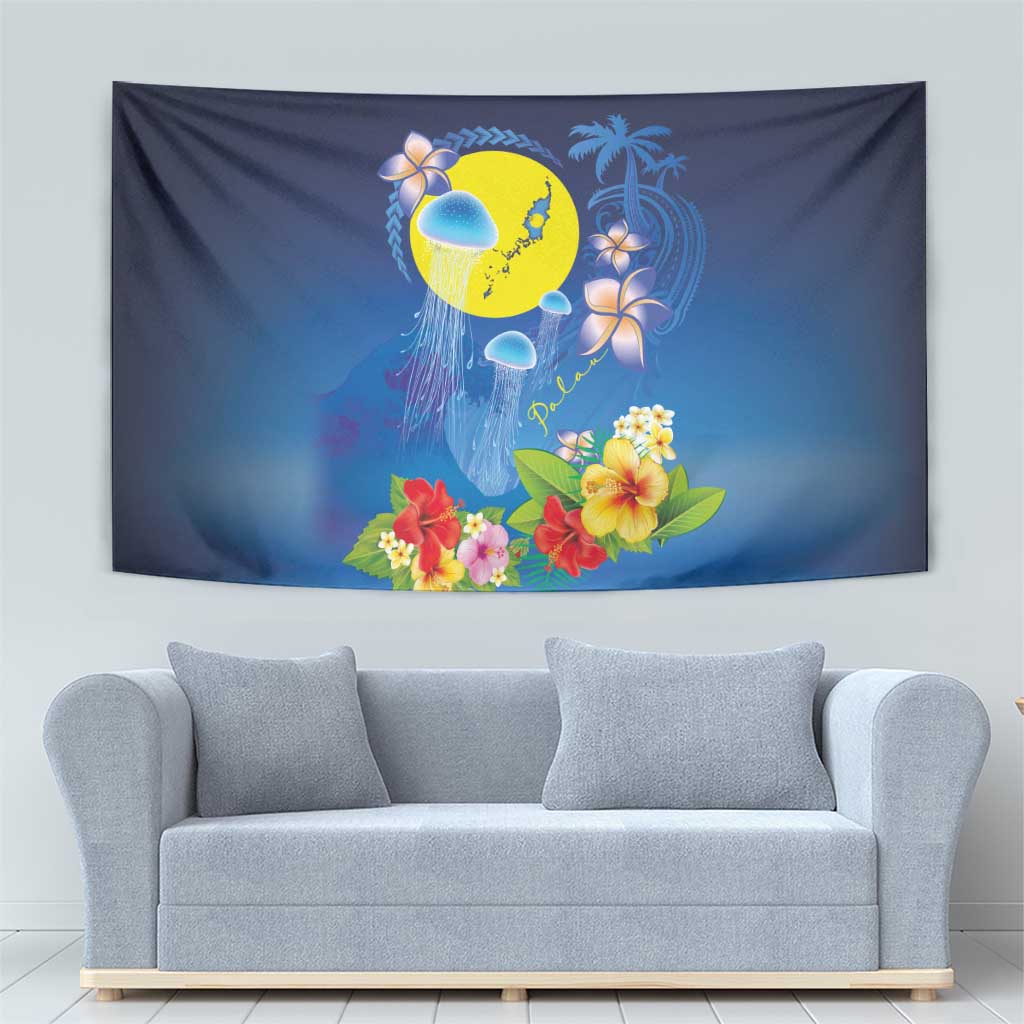 Palau Jellyfish Tapestry Ocean Heritage Tropical Plants - Polynesian Pride