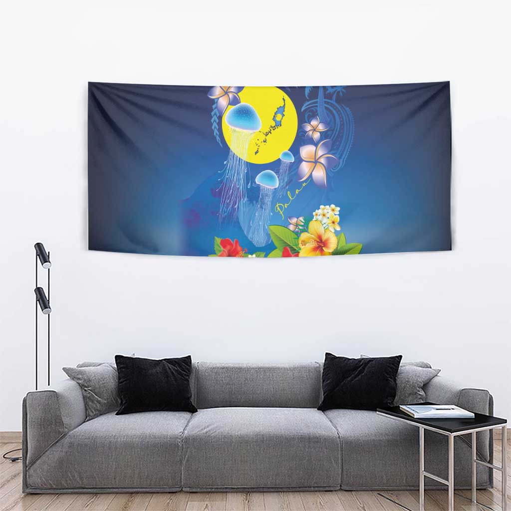 Palau Jellyfish Tapestry Ocean Heritage Tropical Plants - Polynesian Pride