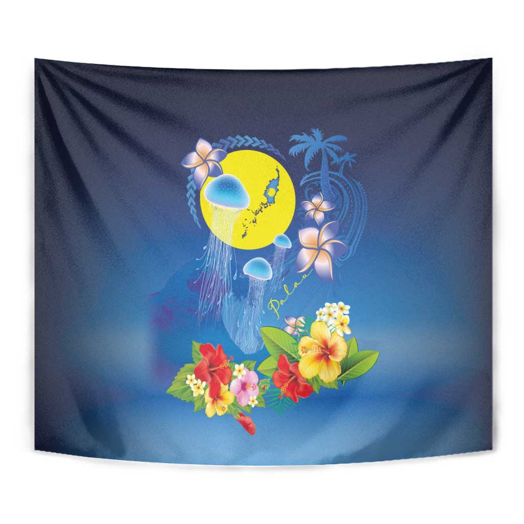 Palau Jellyfish Tapestry Ocean Heritage Tropical Plants - Polynesian Pride