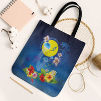 Palau Jellyfish Tote Bag Ocean Heritage Tropical Plants - Polynesian Pride