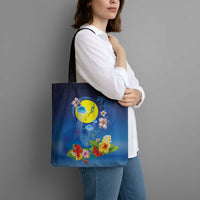 Palau Jellyfish Tote Bag Ocean Heritage Tropical Plants - Polynesian Pride