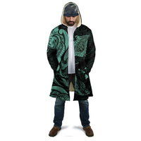 Hawaiian Manta Rays Cloak Tribal Hibiscus Polynesian Tattoos Turquoise Color - Polynesian Pride