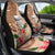 Guam Seal and Latte Stone With Ethnic Tapa Pattern Car Seat Cover Peach Fuzz Color LT03 - Polynesian Pride