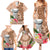 Guam Seal and Latte Stone With Ethnic Tapa Pattern Family Matching Summer Maxi Dress and Hawaiian Shirt Peach Fuzz Color LT03 - Polynesian Pride