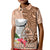 Guam Seal and Latte Stone With Ethnic Tapa Pattern Kid Polo Shirt Peach Fuzz Color LT03 Kid Peach Fuzz - Polynesian Pride