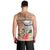 Guam Seal and Latte Stone With Ethnic Tapa Pattern Men Tank Top Peach Fuzz Color LT03 - Polynesian Pride
