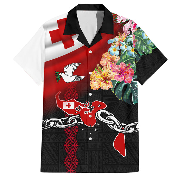 Tonga Emancipation Day Hawaiian Shirt Happy 53rd Independence Anniversary Blue Version LT9