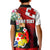 Personalised Tonga Emancipation Day Kid Polo Shirt Flag Map and Hibiscus Flower Ngatu Pattern LT03 - Polynesian Pride