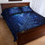 New Zealand Matariki Quilt Bed Set Maori Pattern and Silver Fern