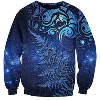New Zealand Matariki Sweatshirt Maori Pattern and Silver Fern