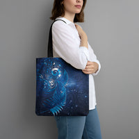 Aotearoa New Zealand New Year Tote Bag Tribal Koru Tattoo Blue Galaxy Maori Silver Fern LT03 - Polynesian Pride