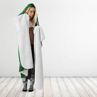 Aotearoa New Zealand New Year Hooded Blanket Tribal Koru Tattoo Green Galaxy Maori Silver Fern LT03 - Polynesian Pride