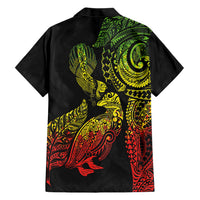 Aotearoa Moko Tribal Tattoo Hawaiian Shirt New Zealand Maori Penguin and Fantail Reggae Style LT03 - Polynesian Pride