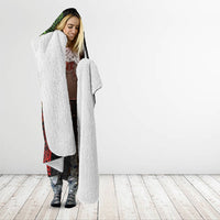Aotearoa Moko Tribal Tattoo Hooded Blanket New Zealand Maori Penguin and Fantail Reggae Style LT03 - Polynesian Pride
