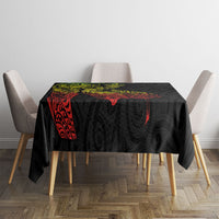 Aotearoa Moko Tribal Tattoo Tablecloth New Zealand Maori Penguin and Fantail Reggae Style LT03 - Polynesian Pride