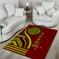 Kolisi Tonga Atele Area Rug Ngatu and Polynesian Pattern LT03 - Polynesian Pride
