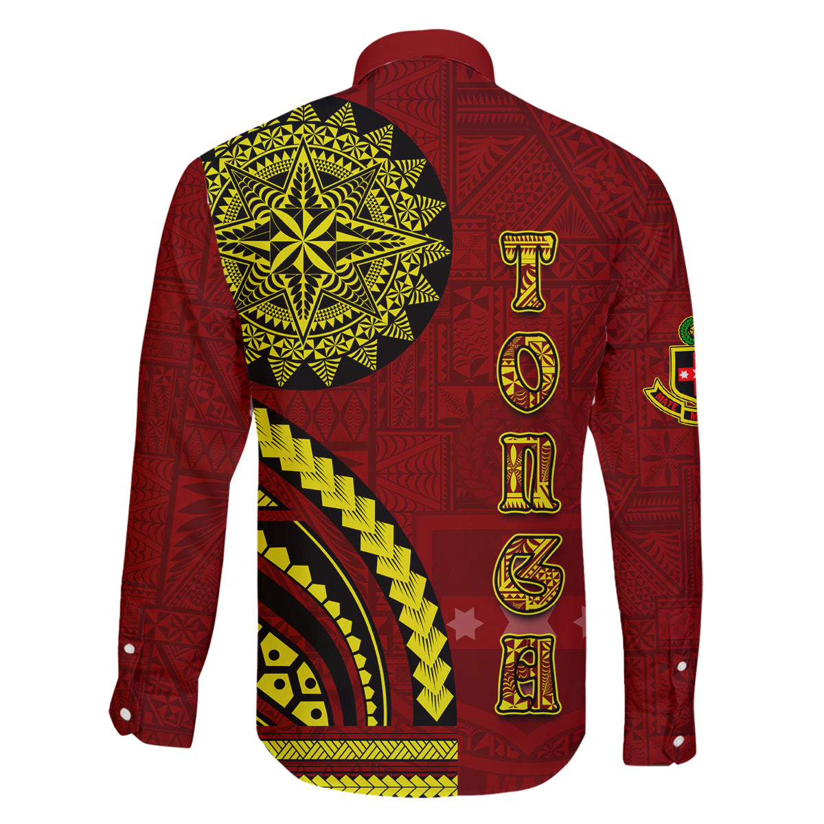 Kolisi Tonga Atele Family Matching Off Shoulder Maxi Dress and Hawaiian Shirt Ngatu and Polynesian Pattern LT03 - Polynesian Pride
