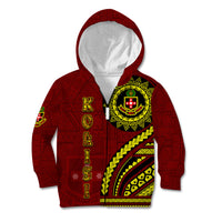 Kolisi Tonga Atele Kid Hoodie Ngatu and Polynesian Pattern