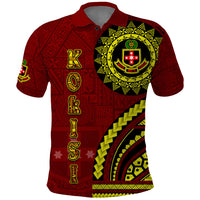 Kolisi Tonga Atele Polo Shirt Ngatu and Polynesian Pattern