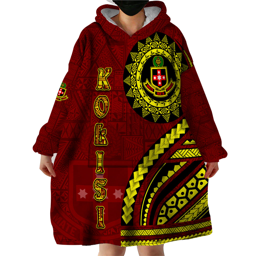 Kolisi Tonga Atele Wearable Blanket Hoodie Ngatu and Polynesian Pattern LT03 - Polynesian Pride