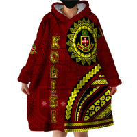 Kolisi Tonga Atele Wearable Blanket Hoodie Ngatu and Polynesian Pattern LT03 - Polynesian Pride
