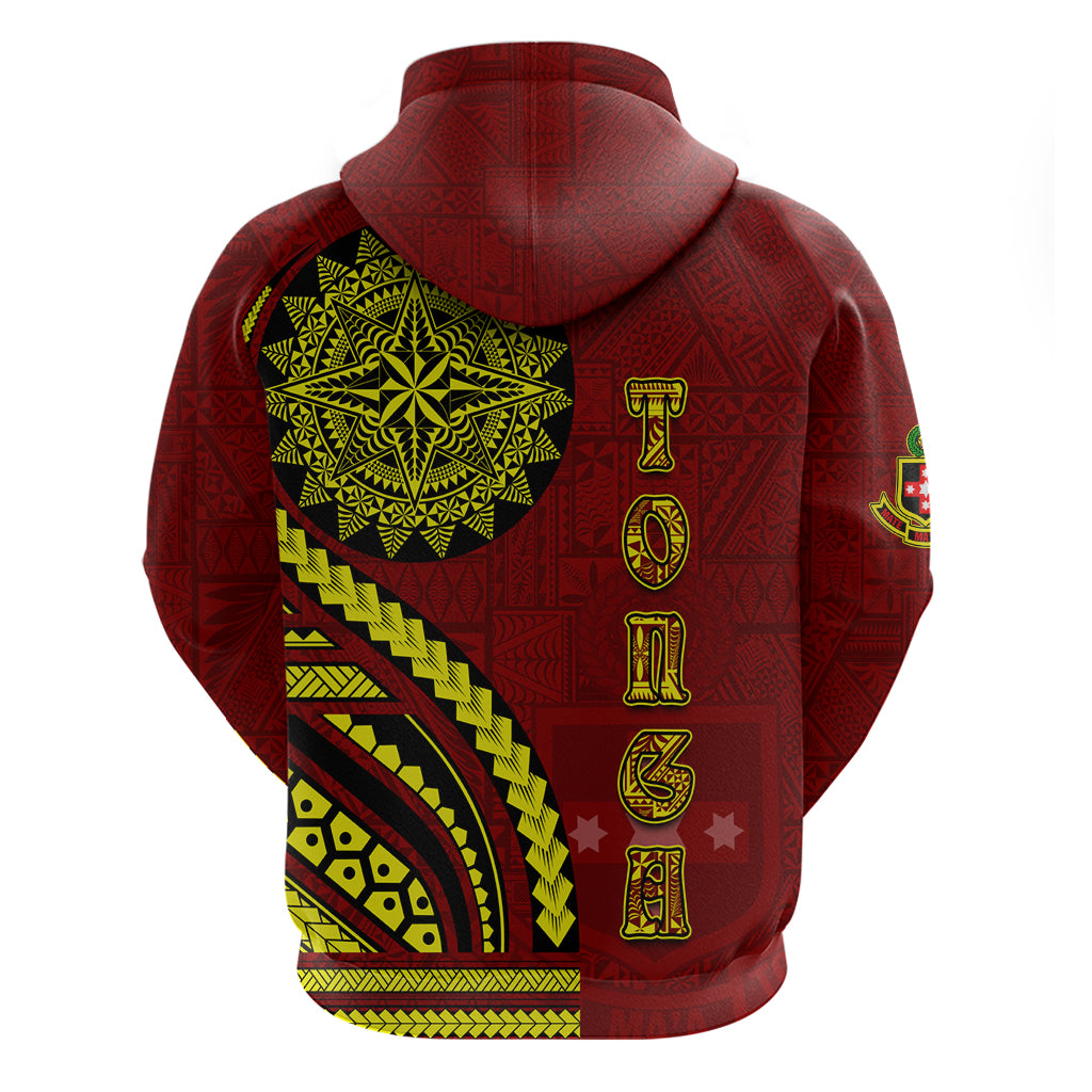 Kolisi Tonga Atele Zip Hoodie Ngatu and Polynesian Pattern LT03 - Polynesian Pride