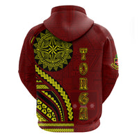 Kolisi Tonga Atele Zip Hoodie Ngatu and Polynesian Pattern LT03 - Polynesian Pride
