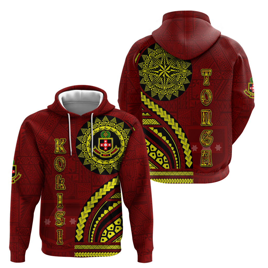 Kolisi Tonga Atele Zip Hoodie Ngatu and Polynesian Pattern LT03 - Polynesian Pride