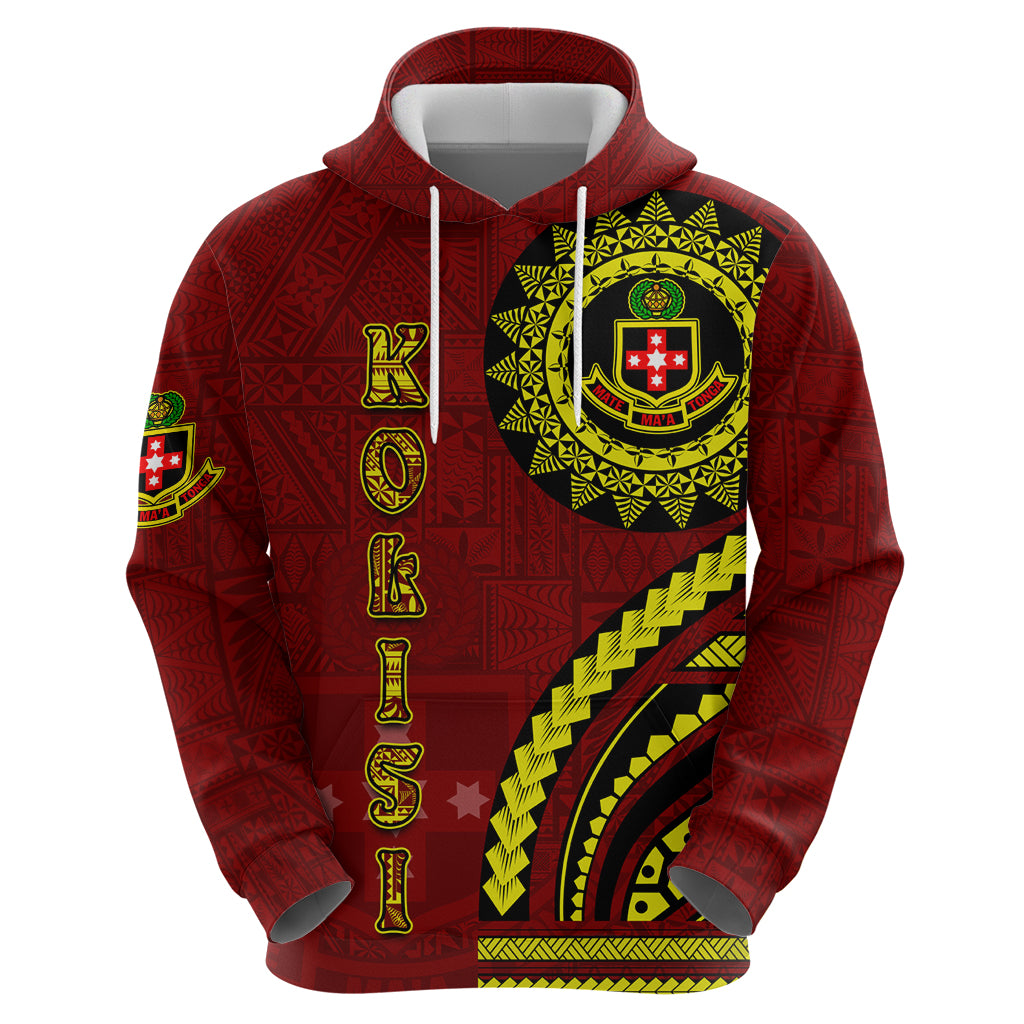 Kolisi Tonga Atele Zip Hoodie Ngatu and Polynesian Pattern LT03 - Polynesian Pride