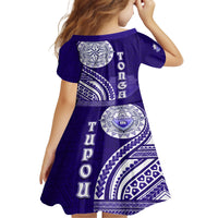 Tupou College Toloa Family Matching Tank Maxi Dress and Hawaiian Shirt Ngatu and Polynesian Pattern LT03 - Polynesian Pride
