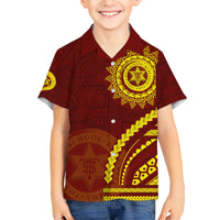 Tonga High School Hawaiian Shirt Ngatu and Polynesian Pattern