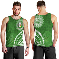 Liahona High School Men Tank Top Ngatu and Polynesian Pattern