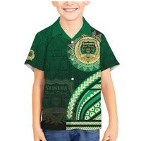 Saineha High School Family Matching Mermaid Dress and Hawaiian Shirt Ngatu and Polynesian Pattern