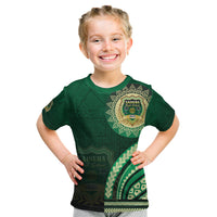 Saineha High School Kid T Shirt Ngatu and Polynesian Pattern