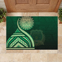 Saineha High School Rubber Doormat Ngatu and Polynesian Pattern